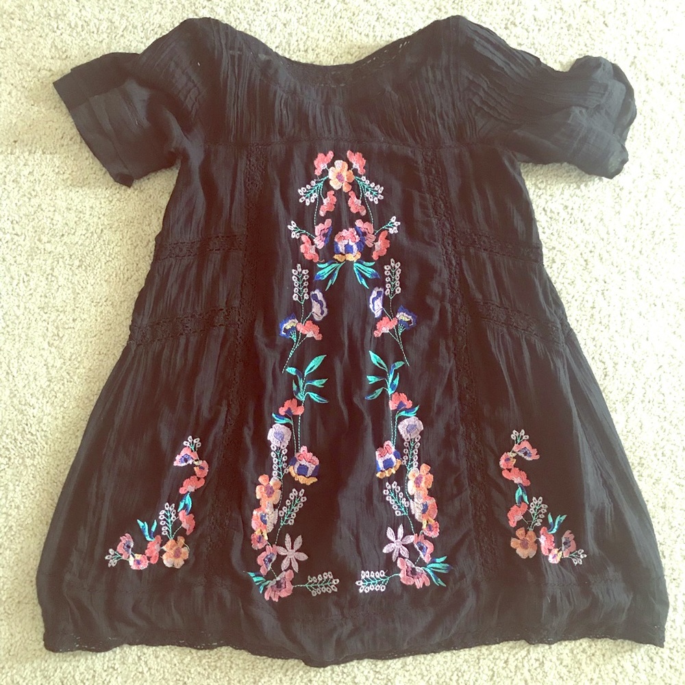 Free People floral tunic dress